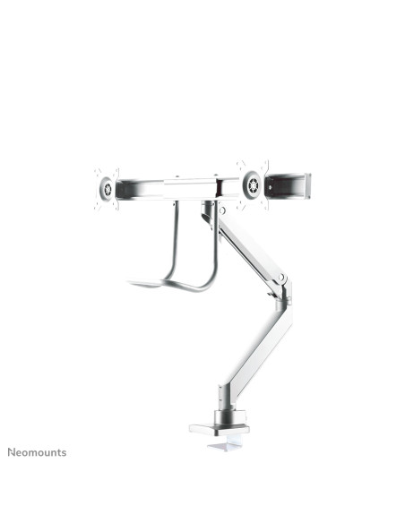 Neomounts NM-D775DXWHITE Braccio per monitor 10-32" - molla a gas - Topfix - 180°-stop