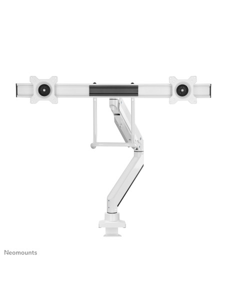 Neomounts NM-D775DXWHITE Braccio per monitor 10-32" - molla a gas - Topfix - 180°-stop
