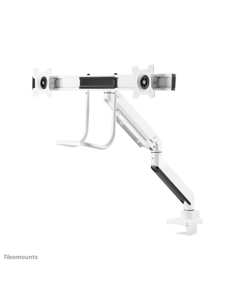Neomounts NM-D775DXWHITE Braccio per monitor 10-32" - molla a gas - Topfix - 180°-stop