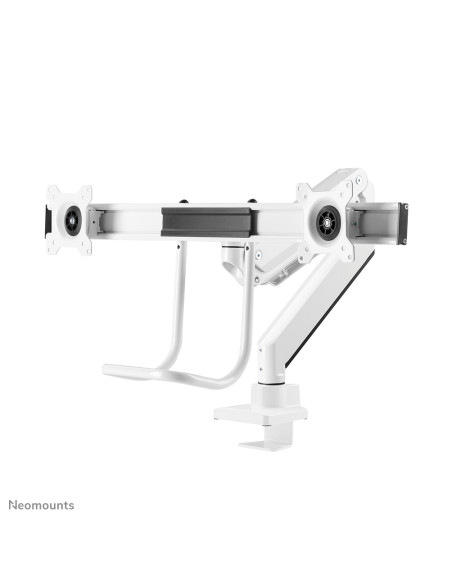 Neomounts NM-D775DXWHITE Braccio per monitor 10-32" - molla a gas - Topfix - 180°-stop