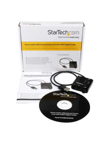 StarTech.com Scheda audio esterna adattatore audio stereo USB con audio digitale SPDIF