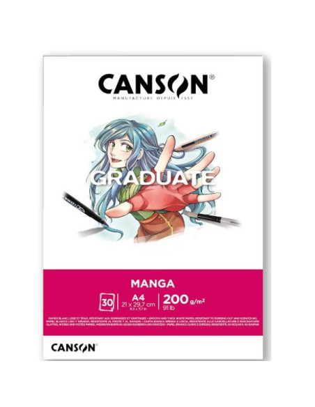 CF5 A4 BLOCCO 30 FOGLI 200 G/MMANGA