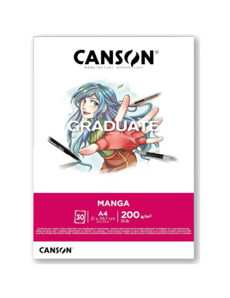 CF5 A4 BLOCCO 30 FOGLI 200 G/MMANGA