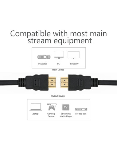 Techly ICOC HDMI-4-010NE cavo HDMI 1 m HDMI tipo A (Standard) Nero