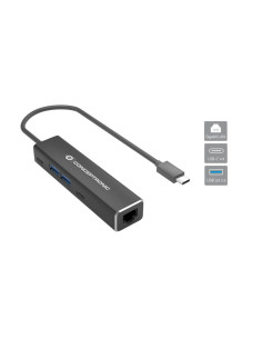 Conceptronic ABBY13B replicatore di porte e docking station per laptop Cablato USB 3.2 Gen 1 (3.1 Gen 1) Type-C Grigio 2