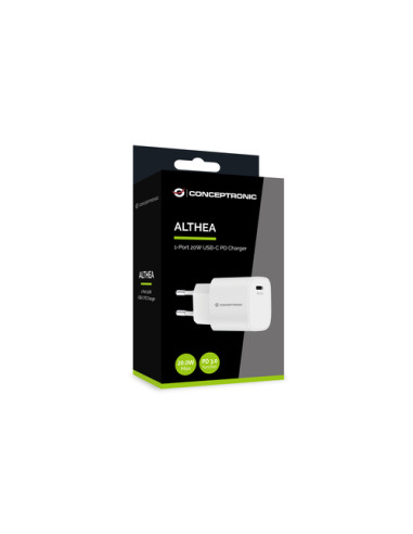 Conceptronic ALTHEA14W Caricabatterie per dispositivi mobili Universale Bianco AC Ricarica rapida Interno