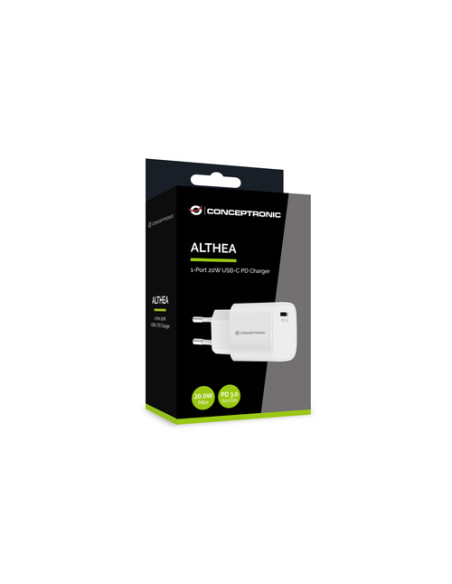 Conceptronic ALTHEA14W Caricabatterie per dispositivi mobili Universale Bianco AC Ricarica rapida Interno