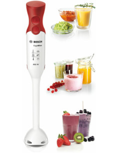 Bosch MSM64010 Frullatore a immersione ErgoMixx 450 W Bianco, Rosso