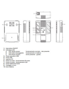 MULTIPRESA 1000VA 600W