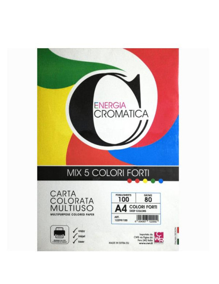 CARTA CROMATA FORTE 100FG A4 ASS