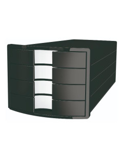 CASSETTIERA IMPLUS 4 CASSETTI NERA