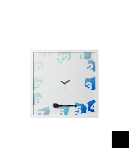 LAVAGNA CON OROLOGIO MAGNET. 40X40