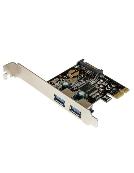 StarTech.com Scheda controller USB SuperSpeed 3.0 PCIe PCI Express a 2 porte con alimentazione SATA