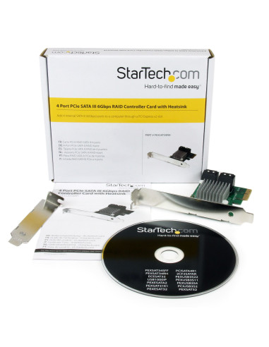 StarTech.com Scheda controller RAID PCI Express 2.0 SATA III 6 Gbps a 4 porte con tiering SSD HyperDuo
