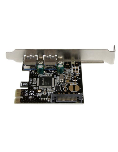 StarTech.com Scheda controller USB SuperSpeed 3.0 PCIe PCI Express a 2 porte con alimentazione SATA