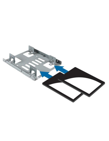 StarTech.com Staffa per doppio HDD da 2,5" a 3,5” per dischi rigidi SATA - Staffa per 2 dischi da 2,5" a 3,5” per montaggio