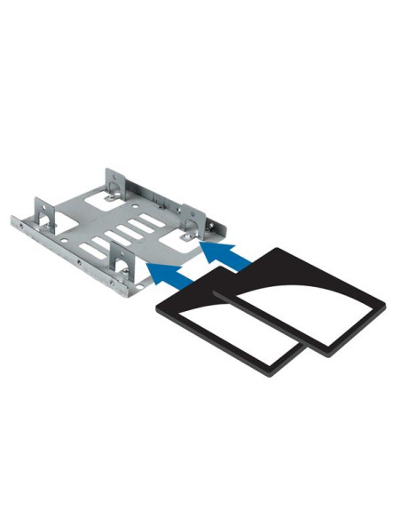 StarTech.com Staffa per doppio HDD da 2,5" a 3,5” per dischi rigidi SATA - Staffa per 2 dischi da 2,5" a 3,5” per montaggio 