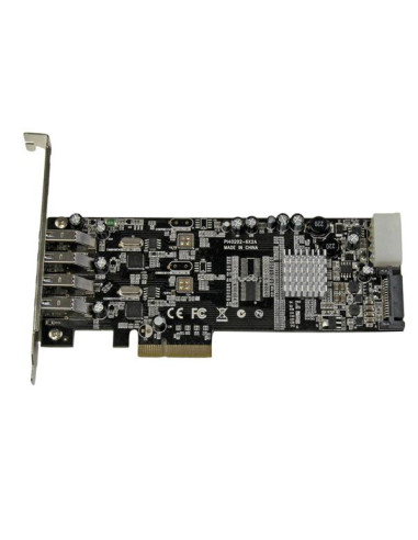 StarTech.com Adattatore scheda SuperSpeed USB 3.0 con 4 porte PCI Express (PCIe) con 2 canali da 5 Gbps dedicati - UASP - Alimen