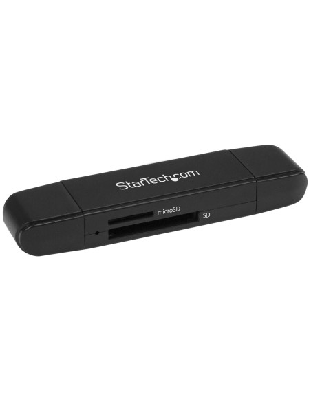 StarTech.com Lettore Schede SD e microSD -Lettore di schede di memoria USB 3.0 compatto - 5 Gbps - Lettore di schede di memoria 