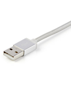 StarTech.com Cavo di ricarica multiplo USB da 1m - Adattatore da USB a Micro-USB o USB-C o Lightning per iPhone / iPad / iPod /  2