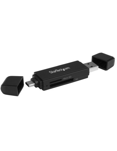 StarTech.com Lettore Schede SD e microSD -Lettore di schede di memoria USB 3.0 compatto - 5 Gbps - Lettore di schede di memoria 