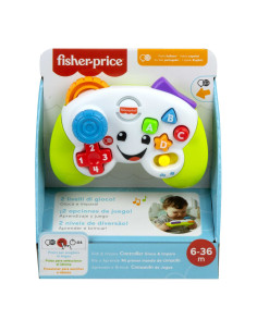 Fisher-Price Laugh & Learn Controller Gioca & Impara Ridi & Impara - Edizione multilingue, Joystick Giocattolo Musicale per l'In