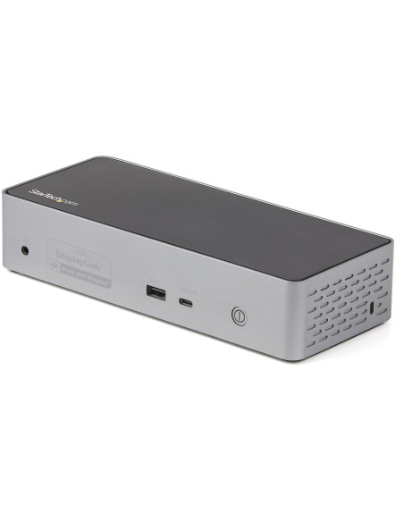 StarTech.com Docking Station USB C - Quad Monitor DisplayPort/HDMI 4K 60Hz - Dock USB-C Multi HDMI/DP, Power Delivery 100W - Hub