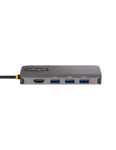 StarTech.com Adattatore USB C Multiporta, Video HDMI 4K 60Hz, Hub USB 3.2 a 3 porte USB-A 5Gbps , 100W Power Delivery Pass-Throu