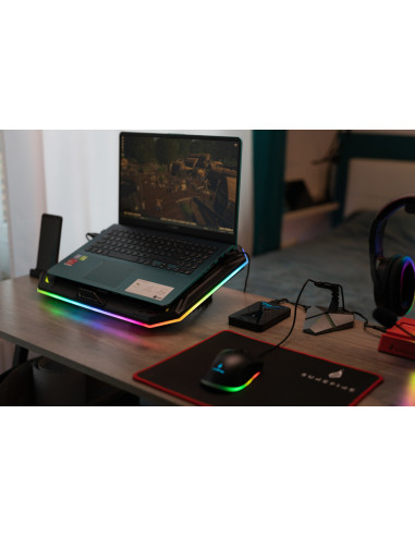 SureFire Bora X1 base di raffreddamento per laptop 43,2 cm (17") 750 Giri/min Nero