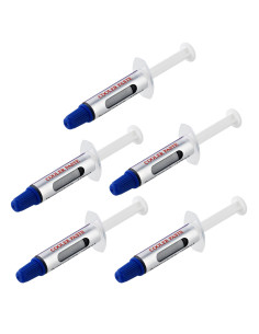 StarTech.com Pasta Termica ad Alte Prestazioni, confezione da 5 siringhe richiudibili (1,5 g /cad), Pasta Termoconduttiva con As 2