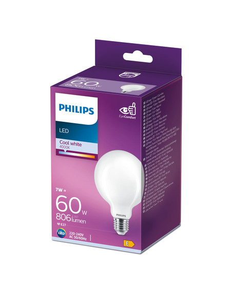 Philips Lampadina smerigliata a filamento 60 W G93 E27