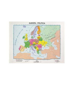CF10CARTINA A4 EUROPA POL./FISICA