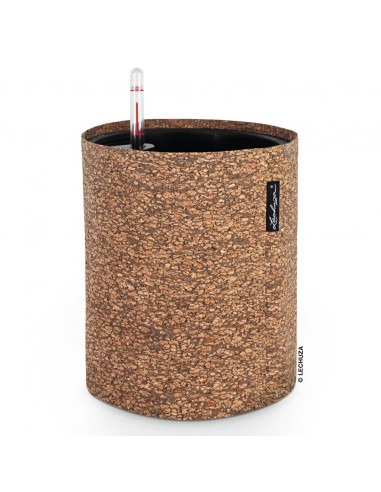 LECHUZA Fioriera TRENDCOVER 23 Cork ALL-IN-ONE Naturale Scuro