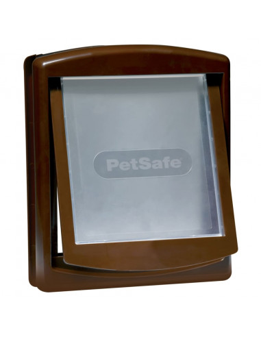 PetSafe Porta per Animali a 2 Direzioni 755 Media 26,7x22,8 cm Marrone