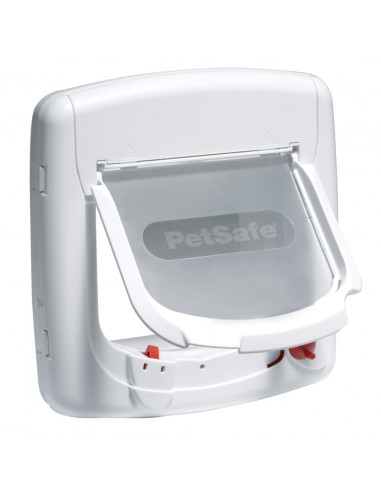 PetSafe Porta Basculante per Gatti a 4 Modalità Deluxe 400 Bianca