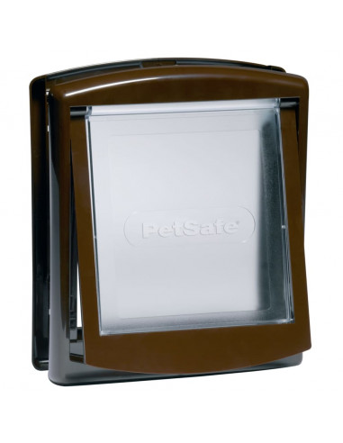 PetSafe Porta per Animali 2 Direzioni 730 Piccola 17,8x15,2 cm Marrone