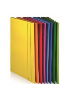 CF10CARTELLE 3LEMBI C/ELAST GIALLO