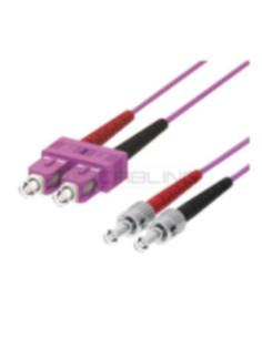 PATCH 2FO OM4 ST/SC VIOLA 2M