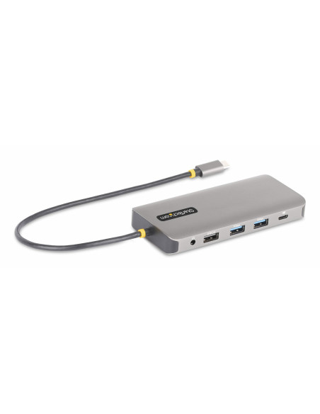 StarTech.com Adattatore multiporta USB-C a tre monitor, HDMI/ DisplayPort, hub 4x USB, 100W PD, GbE, lettore di schede SD/MicroS