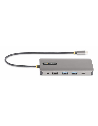 StarTech.com Adattatore multiporta USB-C a tre monitor, HDMI/ DisplayPort, hub 4x USB, 100W PD, GbE, lettore di schede SD/MicroS