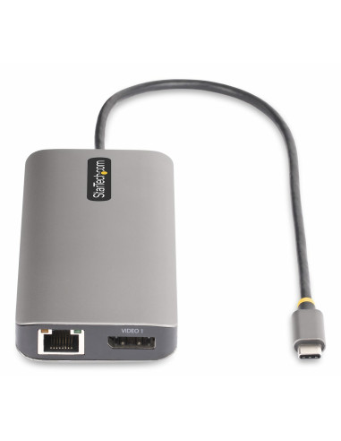 StarTech.com Adattatore multiporta USB-C a tre monitor, HDMI/ DisplayPort, hub 4x USB, 100W PD, GbE, lettore di schede SD/MicroS