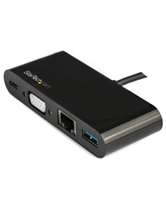 StarTech.com Adattatore Multiporta USB-C a VGA - Ricarica via Power Delivery (60W) - USB 3.0 - Gbe - Adattatore USB-C per Mac, W 2