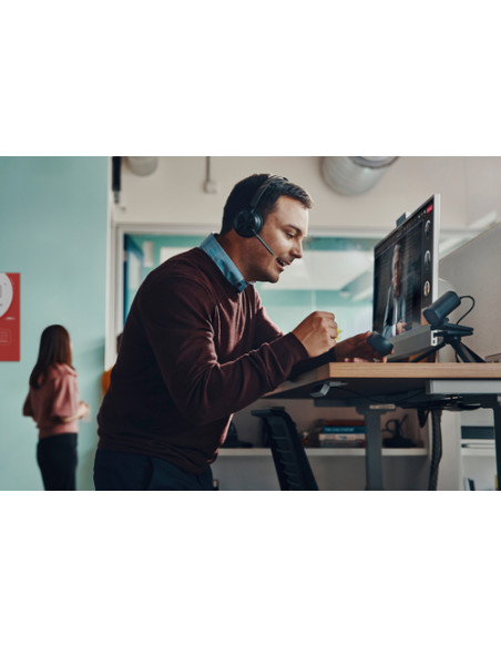 POLY Headset Voyager Focus 2-M certificato per Microsoft Teams con supporto per ricarica