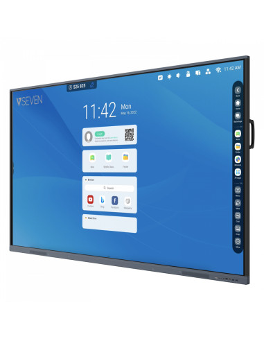 V7 IFP6501- lavagna interattiva 165,1 cm (65") 3840 x 2160 Pixel Touch screen Nero