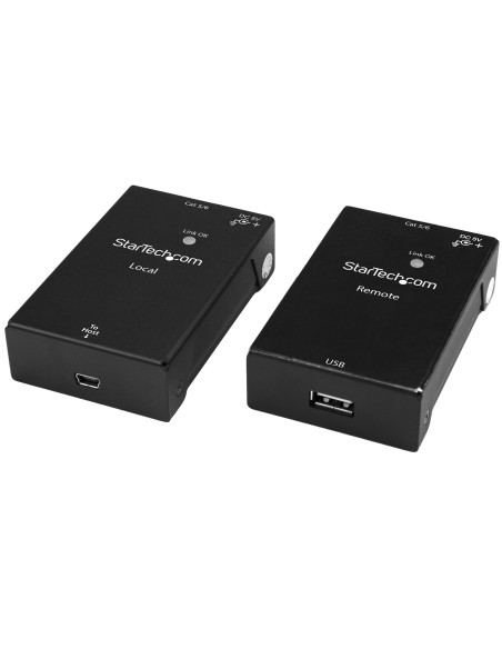 StarTech.com Extender USB 2.0 su cavo Cat5e/Cat6 (RJ45) - Fino a 50m - Kit adattatore per estensore porta USB ad alta velocità 