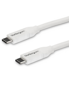 StarTech.com Cavo USB-C a USB-C 5A PD - M/M - Bianco - 4m - USB 2.0 - Conforme USB-IF