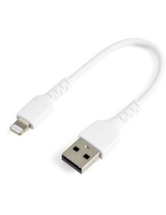 StarTech.com Cavo da USB-A a Lightning da 15cm bianco - Robusto e resistente cavo di alimentazione/sincronizzazione in fibra ara