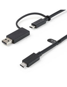 StarTech.com Cavo USB-C da 1 m con adattatore Dongle USB-A - Cavo ibrido 2-in-1 USB tipo C con USB-A - Da USB-C a USB-C (10Gbps/