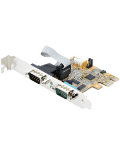 StarTech.com Scheda seriale PCI Express a due porte Scheda di interfaccia seriale da PCIe a 2x RS232 (DB9), Scheda PCIe per PC c