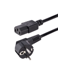 StarTech.com Cavo di alimentazione per PC da EU Schuko a C13 da 3 m, Cavo di corrente AC 250V 10A 18AWG, Cavo di ricambio con sp